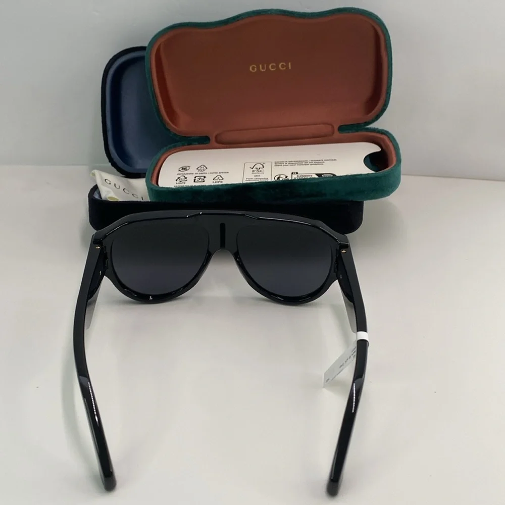New Authentic Gucci GG0665S-001 58 Men's Sunglasses